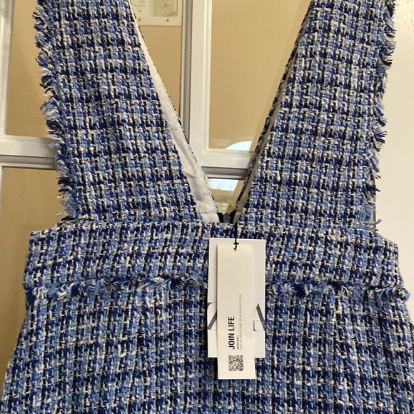 ZARA tweed look textured pinafore dress blogger favorite - Picture 12 of 14